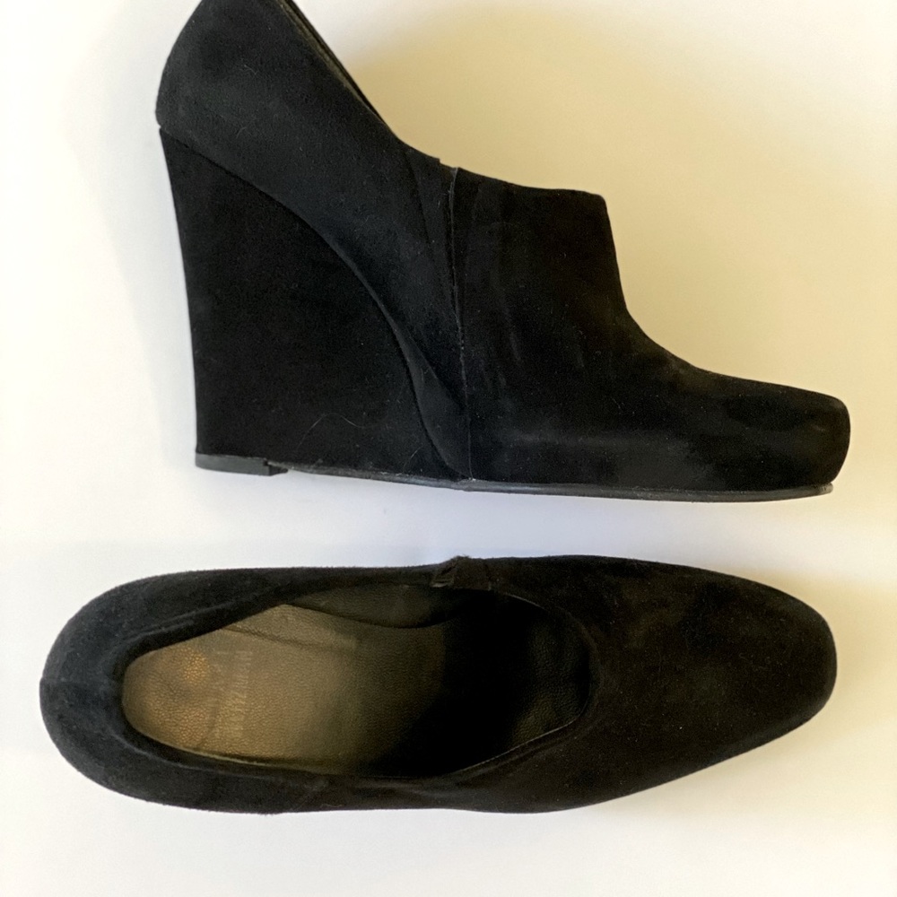 Stuart Weitzman 9.5 Suede Wedge Bootie